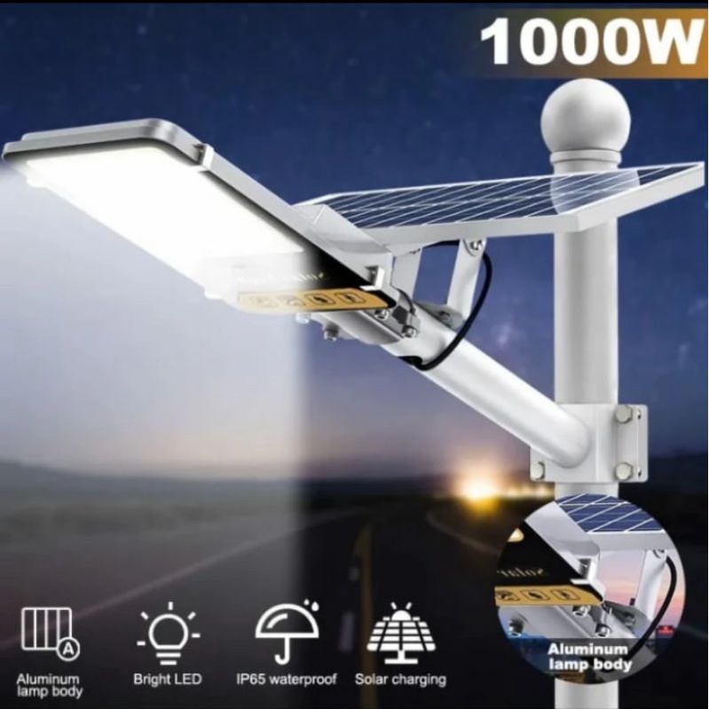 Lampu tenaga surya matahari lampu jalan waterproof lampu kecerahan tinggi dan luar lampu terang cahaya solar cell