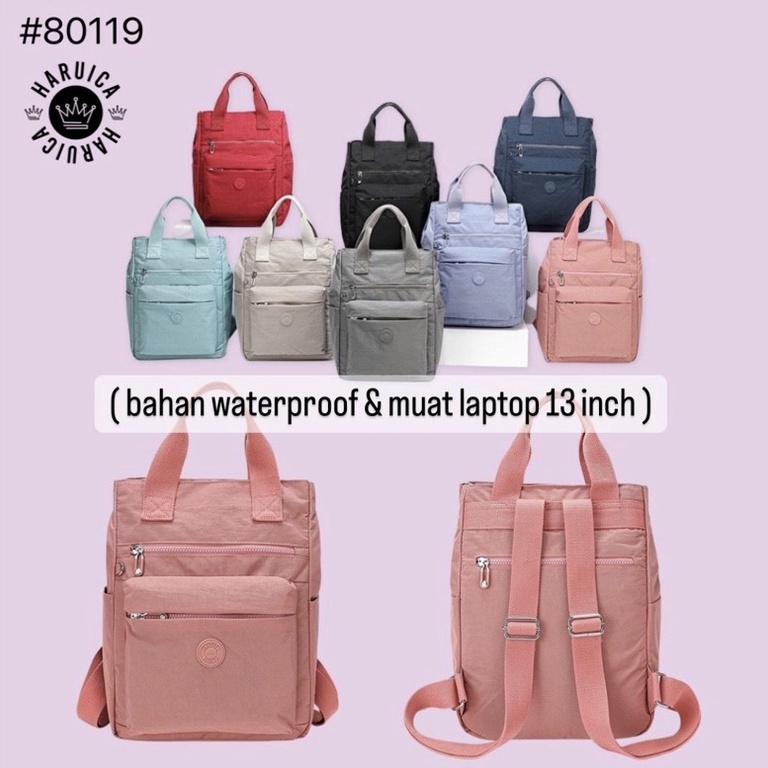 HARGA TERMURAH HARUICA BAG 80119 ( tas ransel ) - Tas Laptop Sekolah Kuliah - Tas Backpack Original 