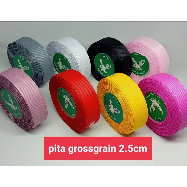 

84 pita grossgrain 1inchi ( 2.5cm ) perRoll 18meter 9545