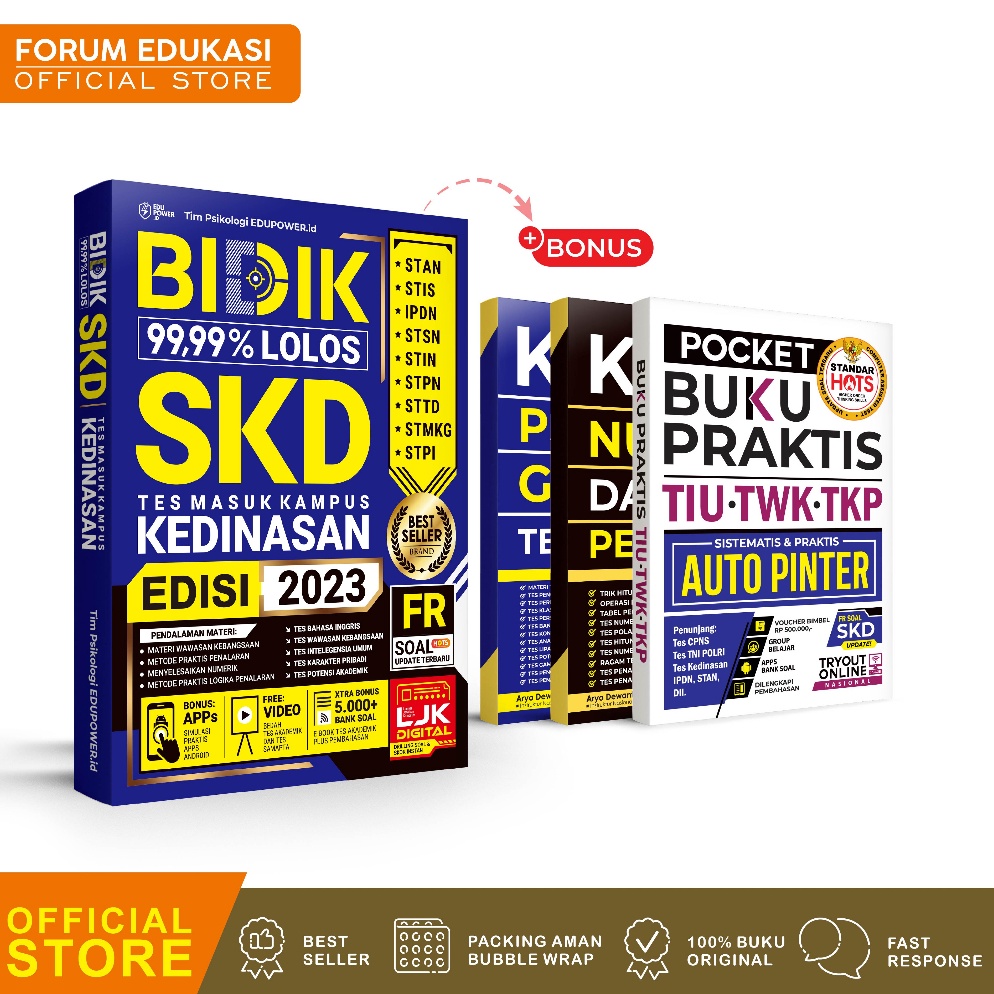[PRODUK KCNVY33] BUKU KEDINASAN 2022-2023 BIDIK 99,99% LOLOS SKD KEDINASAN 2022-2023 8549