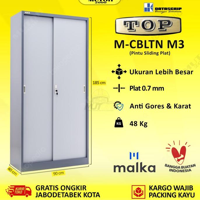 

TOP CBLTN M3 by DATASCRIP lemari arsip besi pintu sliding plat ---NEW READY---