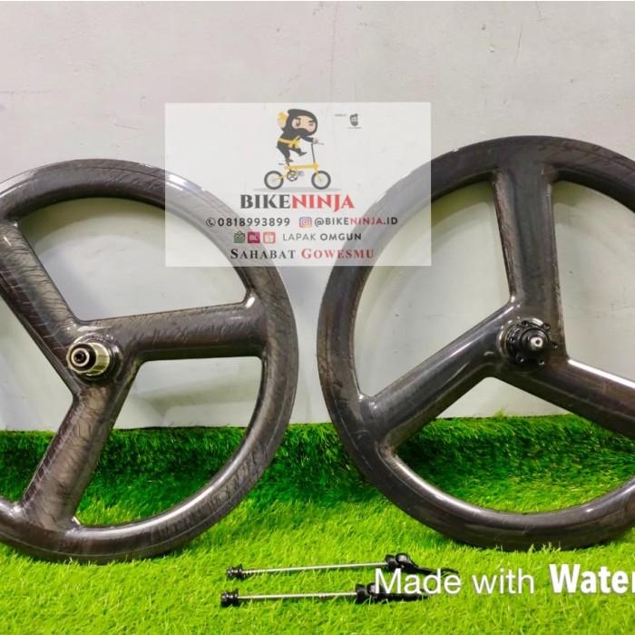 Terlaris Wheelset Trispoke Carbon Luce 20 451 Discbrake 1 Set Element Bike