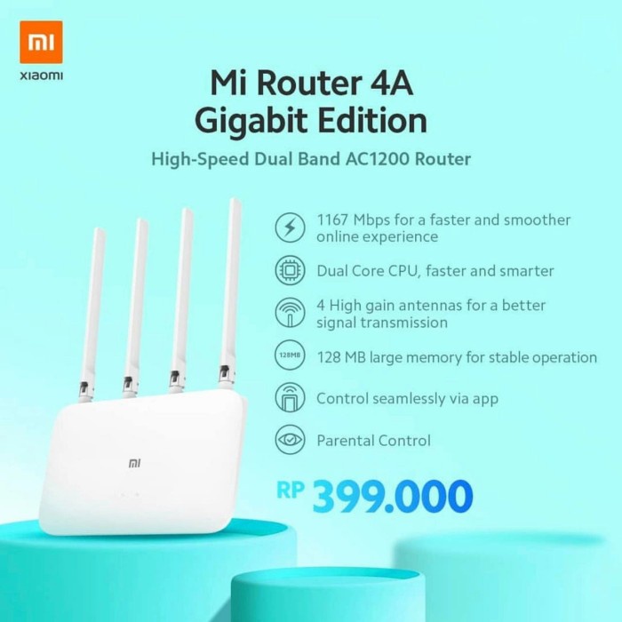 NEW SERIES XIAOMI MI ROUTER 4A GIGABIT EDITION ORIGINAL