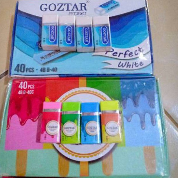 

❇ (490gr) 1pak/ 40pcs Penghapus setip eraser pensil Unistar 3441