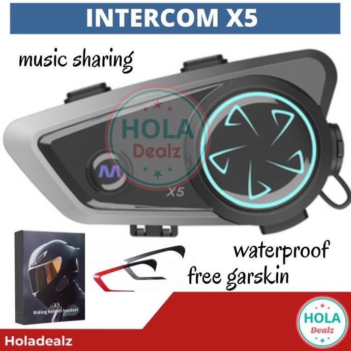 RETOUCH INTERCOM X5 RETOUCH BLUETOOTH HELM MUSIC SHARING VS IT R8