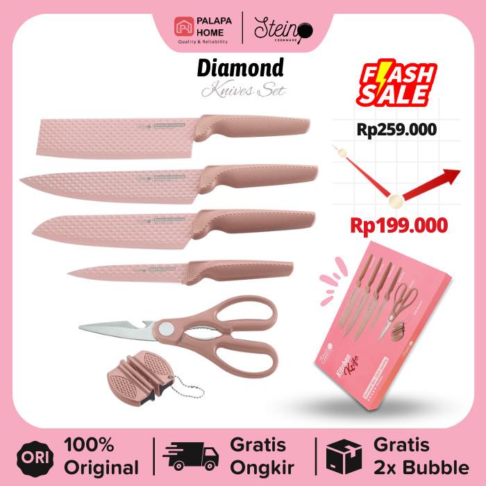 Terlaris Stain Cookware Pisau Set Diamond Knives Piso Steincookware Original
