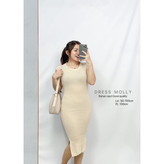 MDLV ~ DRESS RAJUT MOLLY // DRESS RAJUT PANJANG CEWEK // FASHION WANITA