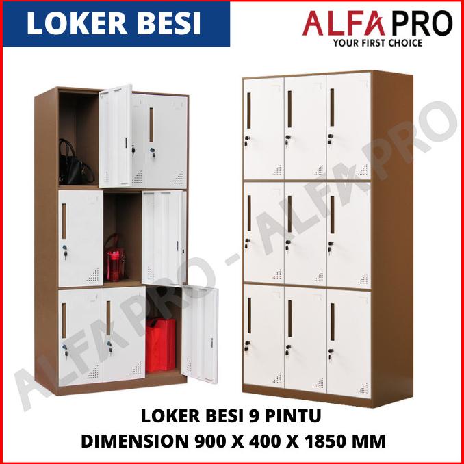 

Loker besi Locker Besi 9 Pintu - Lemari Locker Besi Murah ---NEW READY---