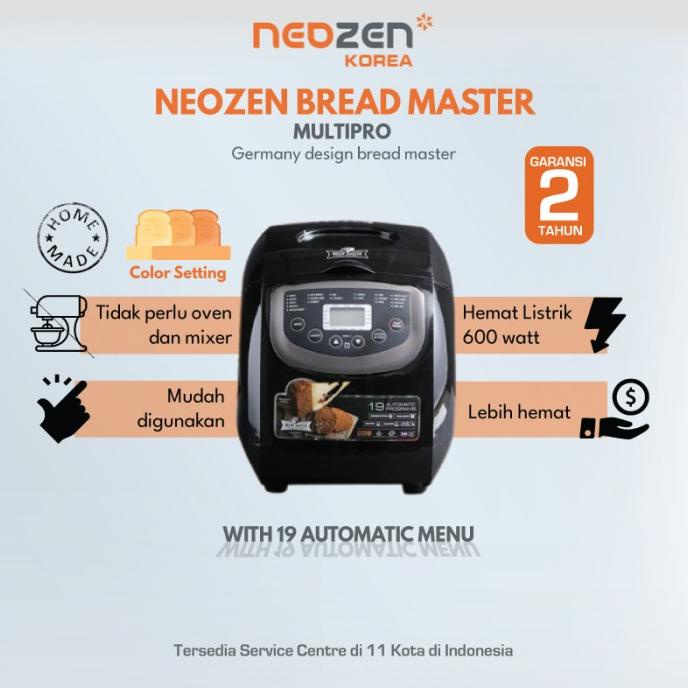 NEOZEN BREAD MASTER MULTIPRO / MESIN PEMBUAT ROTI OTOMATIS