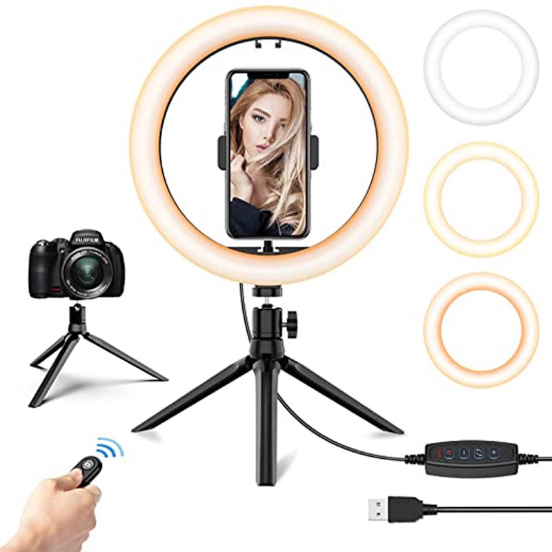 Holiven RING LIGHT 26 CM MIDEA STREAMING VLOGGING YOUTUBER