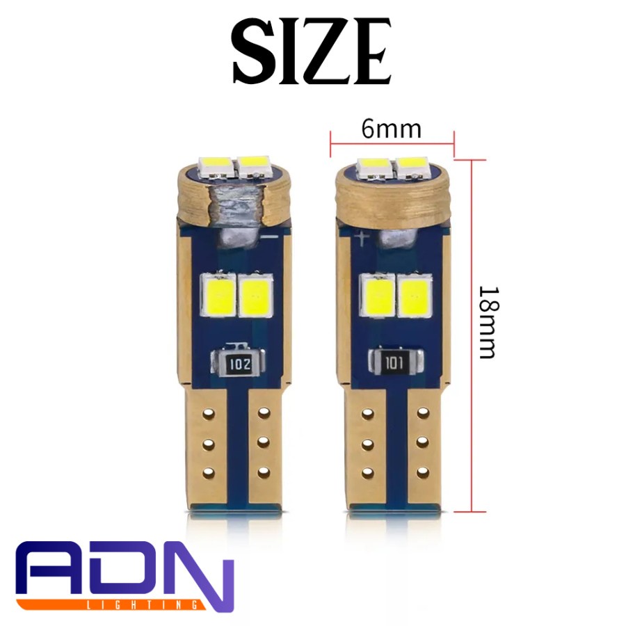 Lampu LED T5 Speedometer Dashboard 6 titik mata SMD SUPERB Mobil Motor ADN