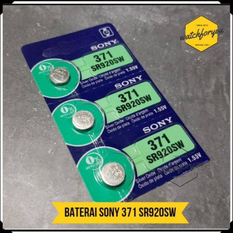 New Jam Tangan Original Sony 371 SR920SW SR920 Batre Jam Tangan Watch Renata