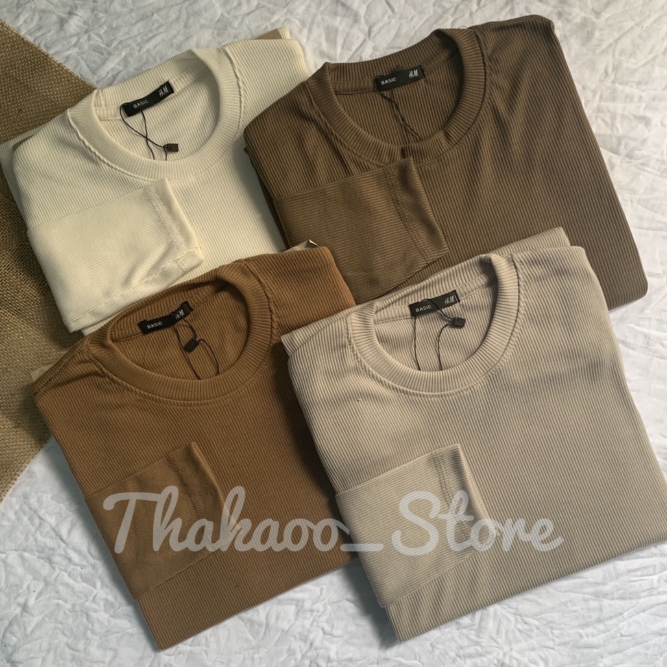 Langsung Order.. Kaos Rib /Kaos Rib Premium /Kaos Rib Lengan Panjang/ Kaos Terbaru/Kaos Hits/Baju Wa