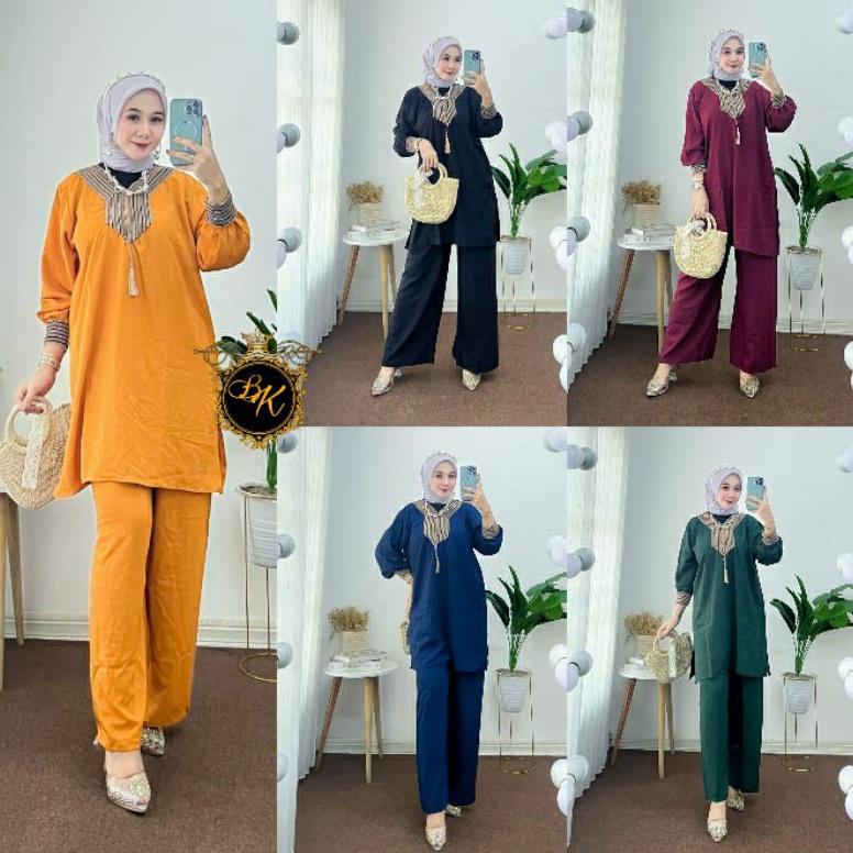 Special Edition.. Terbaru Setelan Tunik Renda Sultan Jumbo Ld 120 | One Set Tunik Renda | Setelan Tu