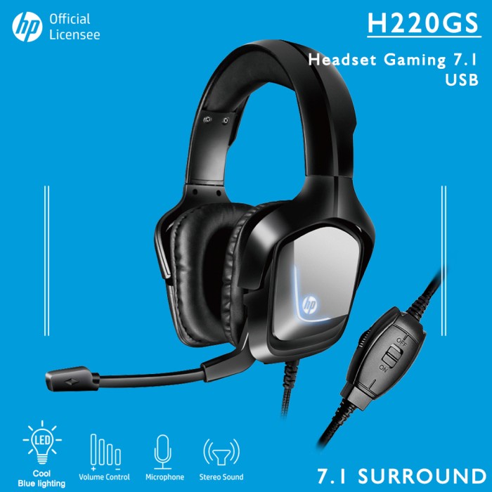 Headset Gaming / Gaming Headphone HP H220GS - USB 7.1 Gaming Headset