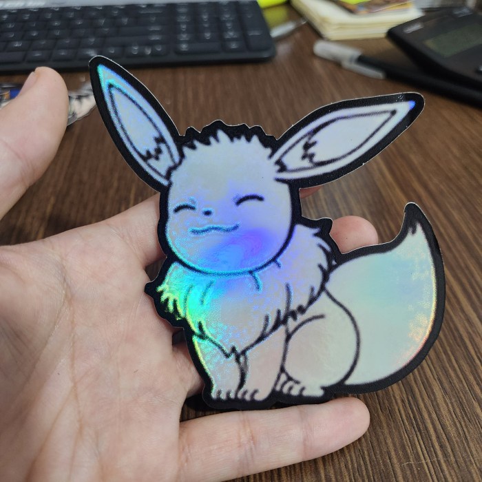 

Sticker Hologram Anime - PSH1728 - Pokemon - Eevee