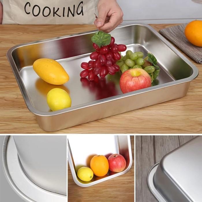 Terlaris Nampan Baki Stainless 40X30X7