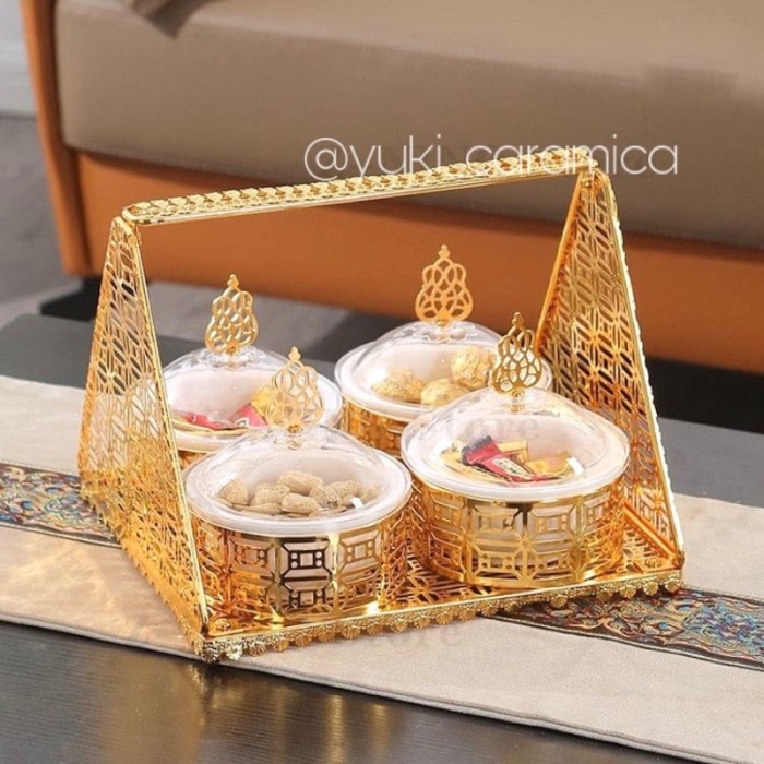 Octanita_Id- Terlaris Toples Gold Mewah / Toples Turki / Set Toples Gold Turki /