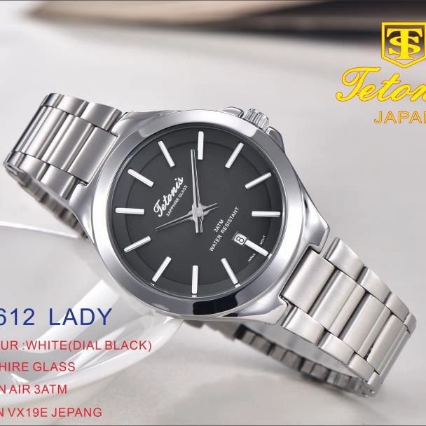 FLASH SALE JAM TANGAN WANITA TETONIS ORIGINAL 6612 KACA SAPHIRE GARANSI 1 TAHUN TERBARU