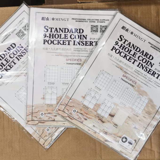 

Refill koin bening mingt pccb 20 pocket kantong transparan