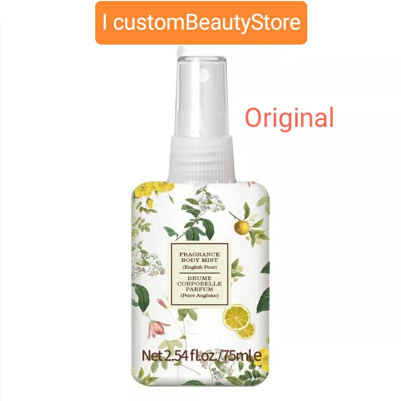 Miniso Fragrance Body Mist English Pear/ Sweet Peach / Orangeade 75ml