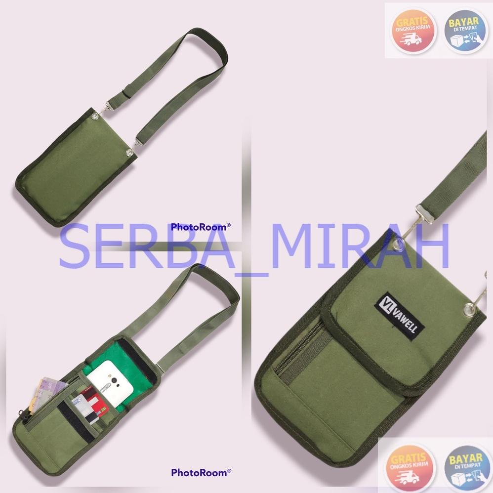 Laris Sm_ Sako Wallet /Tas Kartu Gantungan Leher /Tas Mini Selempang Tas Wanita Pria Selempang Leher
