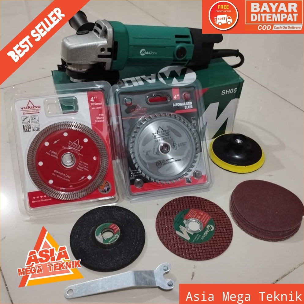 Hot Sale Paket Mesin Gerinda lengkap Mailtank SH05 Gerinda Tangan Murah dan Berkualitas