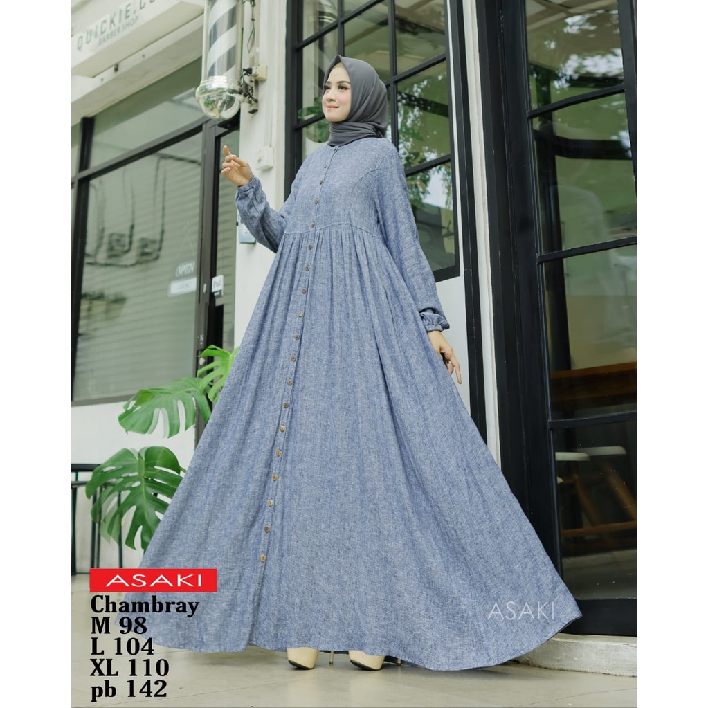 Gamis Dress Wanita - Asaki Ashy