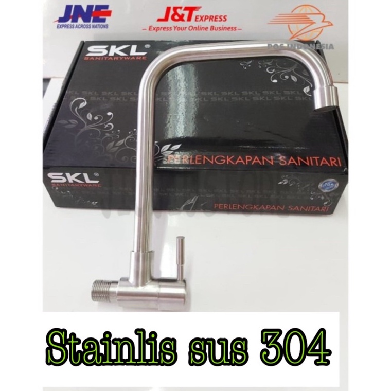 TERLARIS Kran Keran angsa dapur sus 304 anti karat kodai cucian piring stanlis sus 304 asli kran cuc