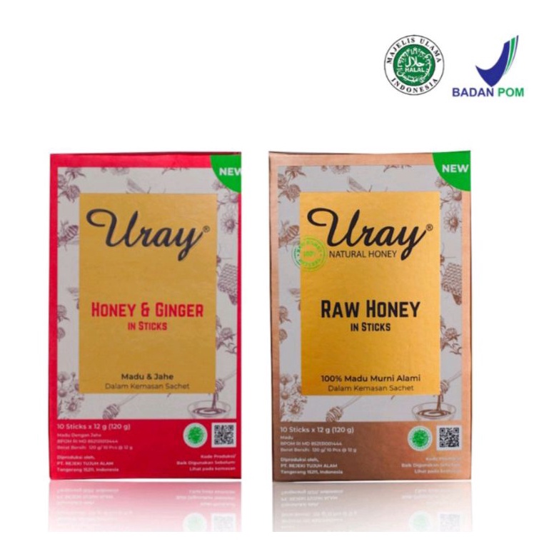 

Stok banyak Madu Uray Raw Honey Honey & Ginger Stick 72