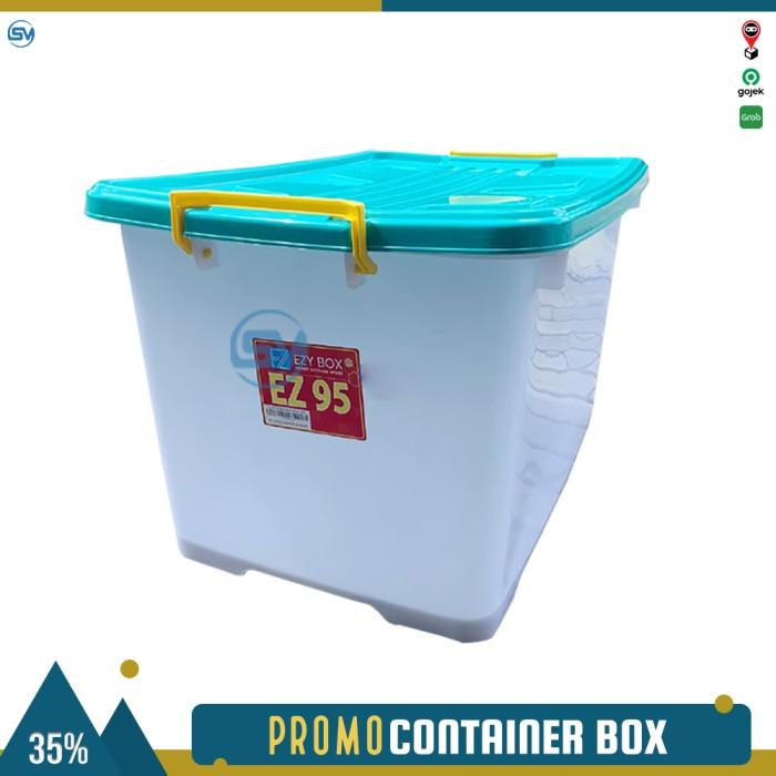 Terlaris Container Box Plastik Ezy 95 Liter Tempat Penyimpanan Plastik