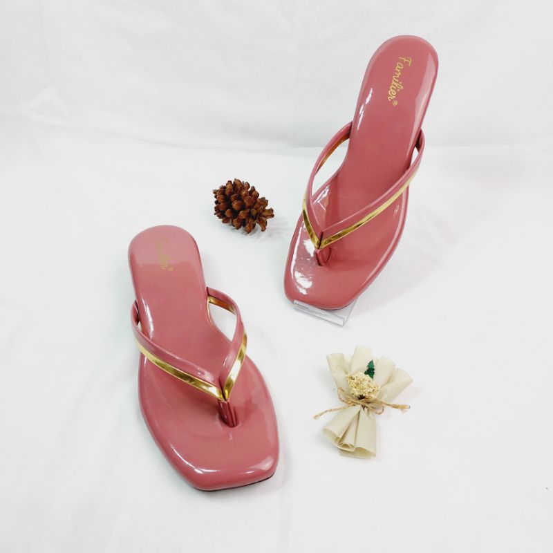 Sandal Jepit Wanita Model Simple Bahan Glossy (Jenny 01)