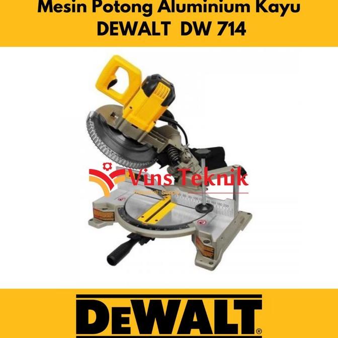 mesin potong aluminium kayu Mitre saw DW714 DEWALT DW 714 Miter saw