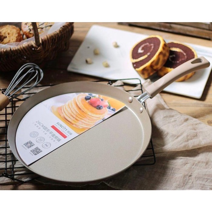 

Suncity YC6027 - Fry Pan 10inch / Wajan Datar Crepes Pan Anti Lengket