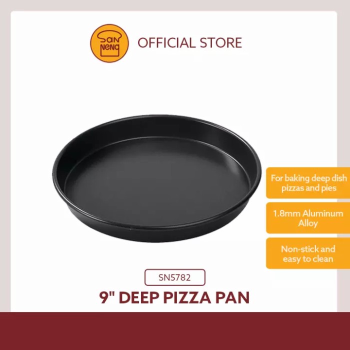 

Sanneng SN5782 - 9" Deep Pizza Pan (Hard Anodized)