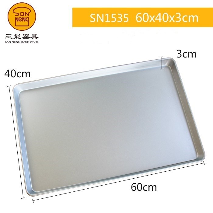 

Sanneng SN1535 - Alumunium Steel Sheet Pan / Baking Pan / Loyang 60x40