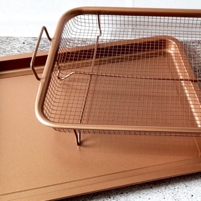

Cooper Cristy Tray Rectangular / Loyang Tiris Minyak Persegi 32.5x24.5