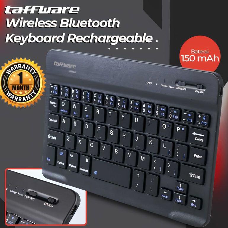 New Keyboard Wireless Bluetooth Mini Portable Untuk Tablet / Pc / Laptop / Handphone Bisa Dicharger 