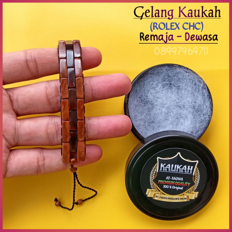 Gelang kaukah (ROLEX + WADAH) gelang Kayu kaokah koka kokka kukah kokkah PrIa - Wanita