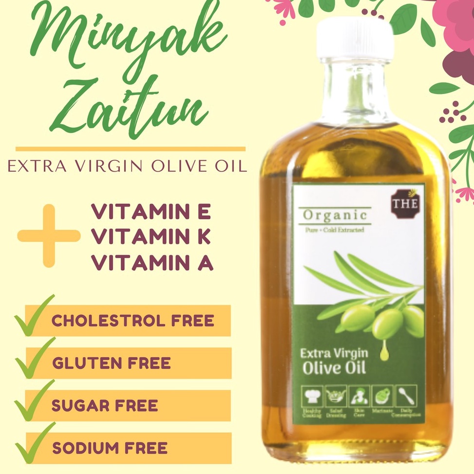 

12.12 STOK READY Minyak Zaitun Murni Asli Untuk Diminum Kesehatan / EVOO / Extra Virgin Olive Oil / 250 ml