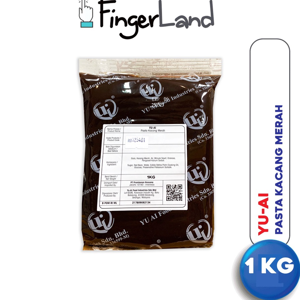 

[KODE 7CZ9C] YU-AI Red Bean Paste 1 KG Pasta Kacang Merah