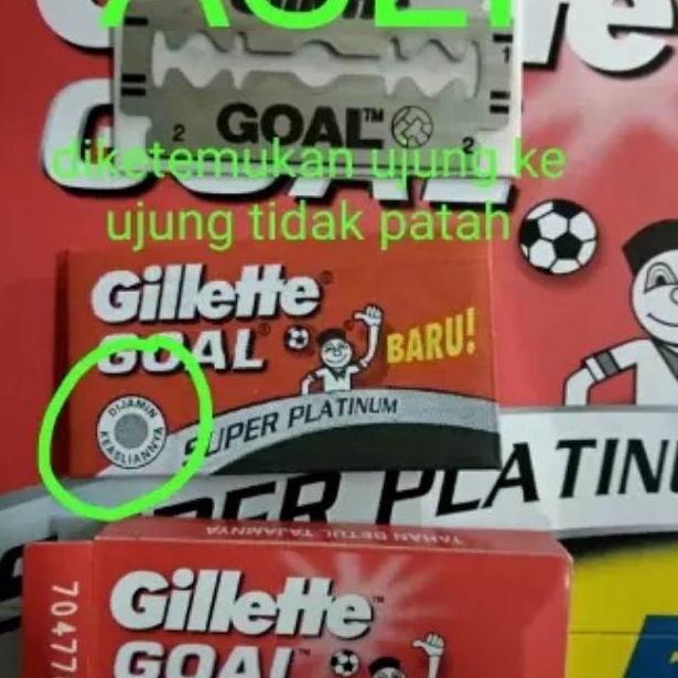 Ready!! (ORI) Gillette Goal isi 5 silet goal asli 4869
