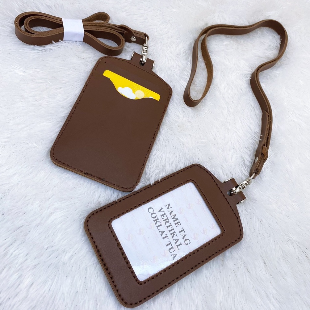 

ID CARD GANTUNGAN KARTU NAME TAG CARD HOLDER KULIT MURAH BAGUS SS74 7665