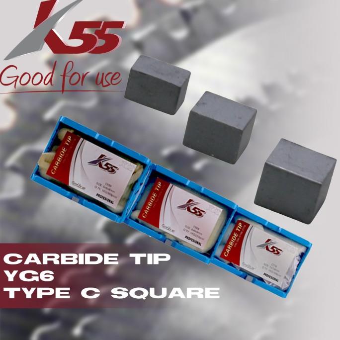 Diskon K55 Mata Widia Tipe C Pahat Bubut Milling Bor - CARBIDE TIP C SQUARE msto79 Diminati Banget