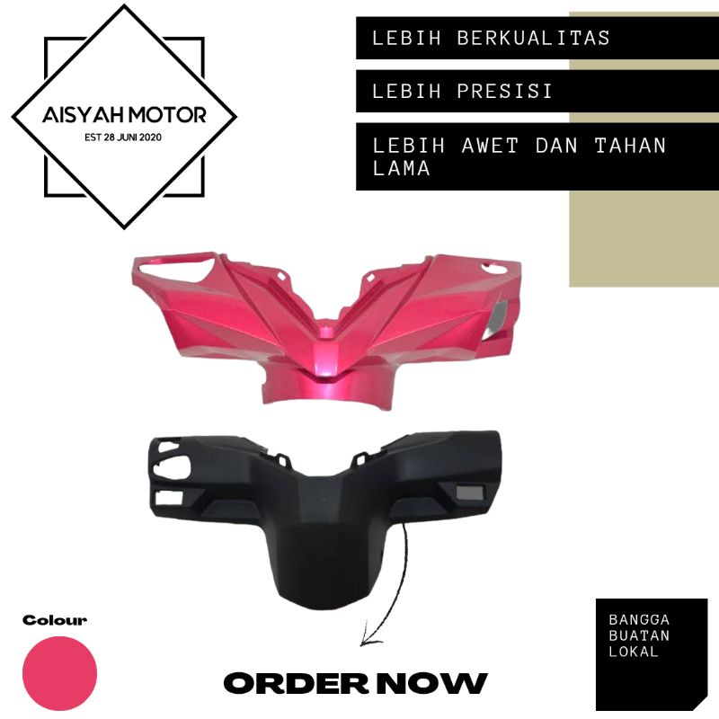 Batok Depan Belakang Honda Beat FI Esp Eco Warna Magenta Tahun 2017-2019