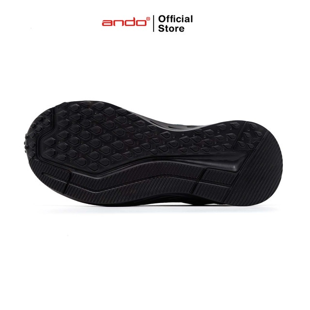 Ando Official Sepatu Sneakers Cy-7 Remaja - Hitam/Hitam
