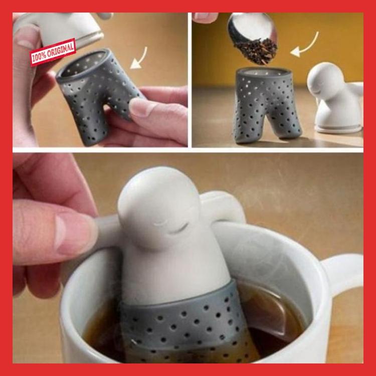 

ronaldomesi208 Saringan teh silikon orang berendam tea bag strainer infuser dapur new