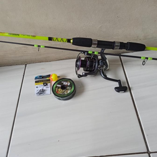 Set Pancing Lengkap Laut Kekuatan 30Kg Termurah Joran Sda 180 Cm