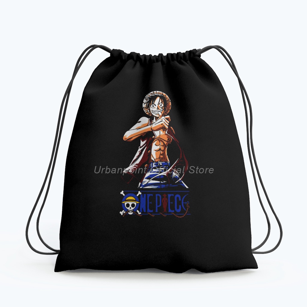 Tas Serut Anime Gymsack One Piece Monkey D Luffy / Tas Sekolah Multifungsi