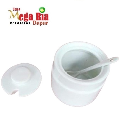 Best Seller Tempat Bumbu Sambal Dg Tutup Sendok Keramik